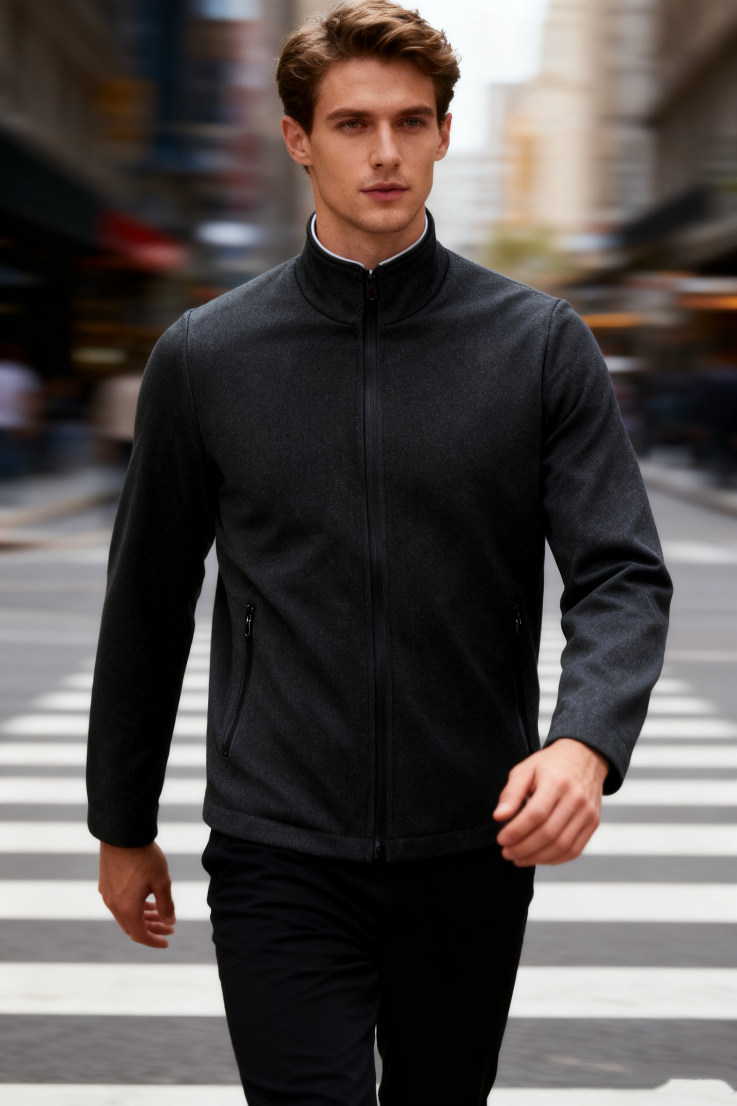 Black Double-Layer Cut-Resistant & Stab-Resistant Jacket
