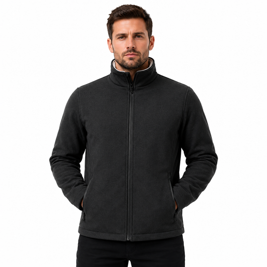 Black Double-Layer Cut-Resistant & Stab-Resistant Jacket