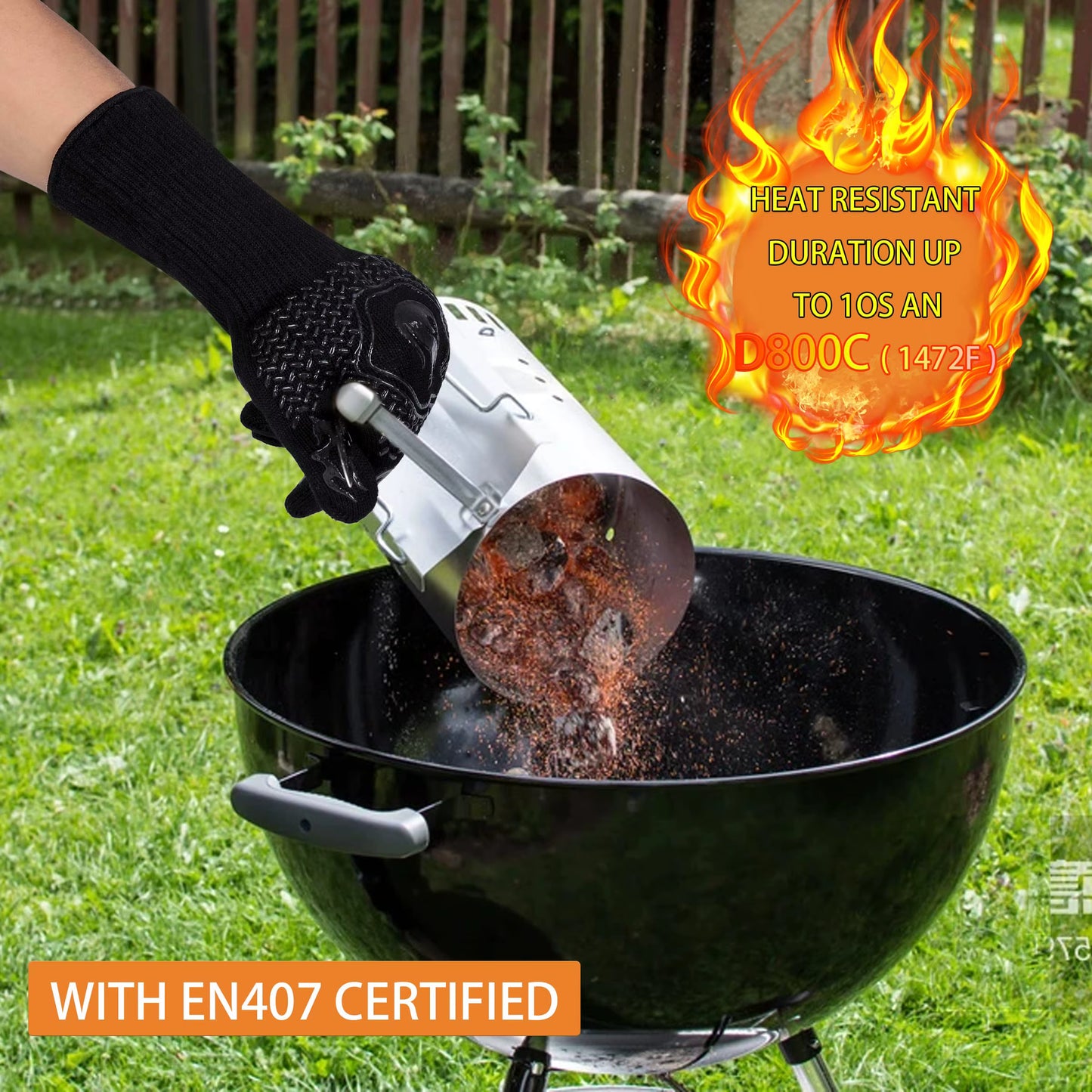 AntiCut® 800 Degree High Temperature Heat Resistant Gloves