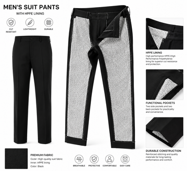 AntiStab® Men’s Protective Suit Pants